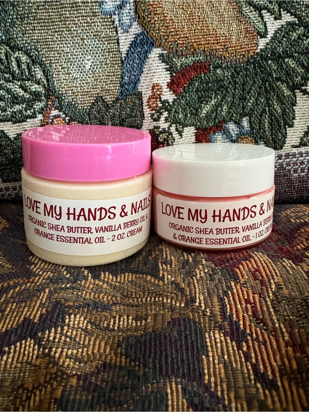 Hand & Nail Cream - Pink & White Jars